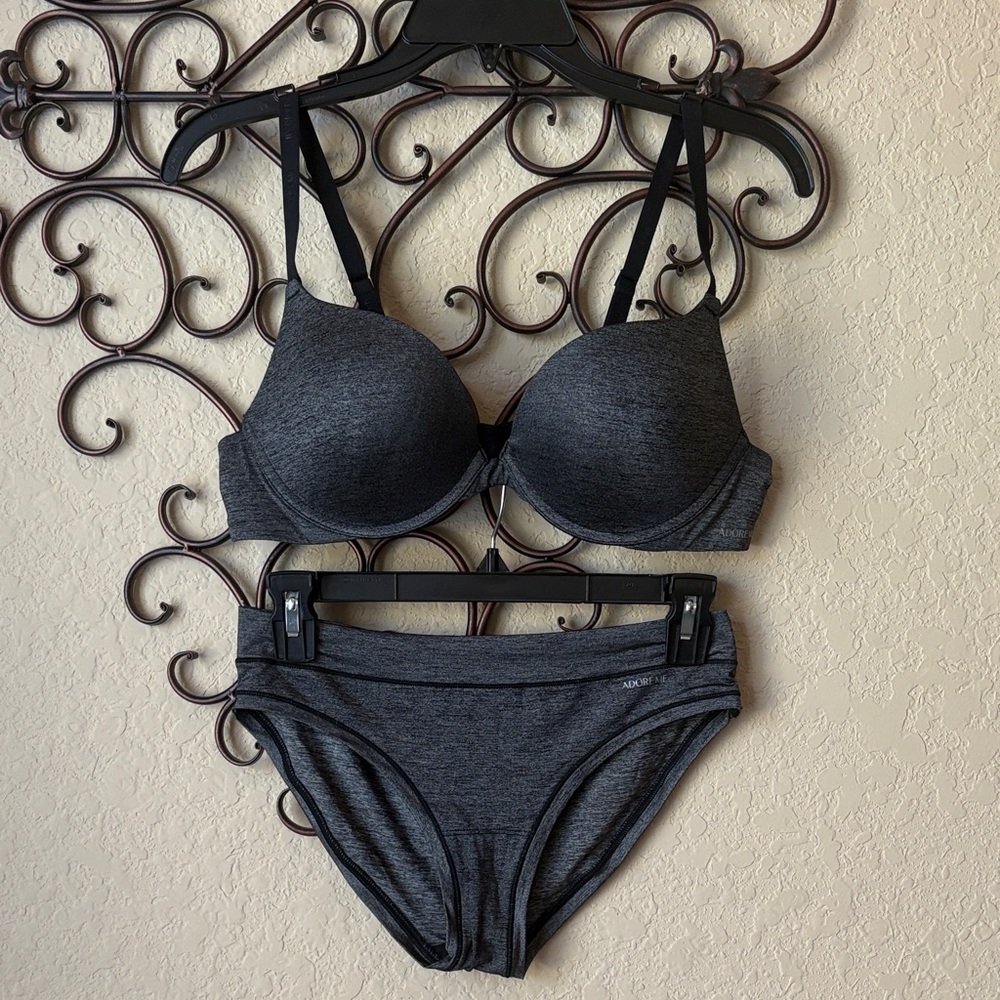 Women's Charcoal Intimates Set